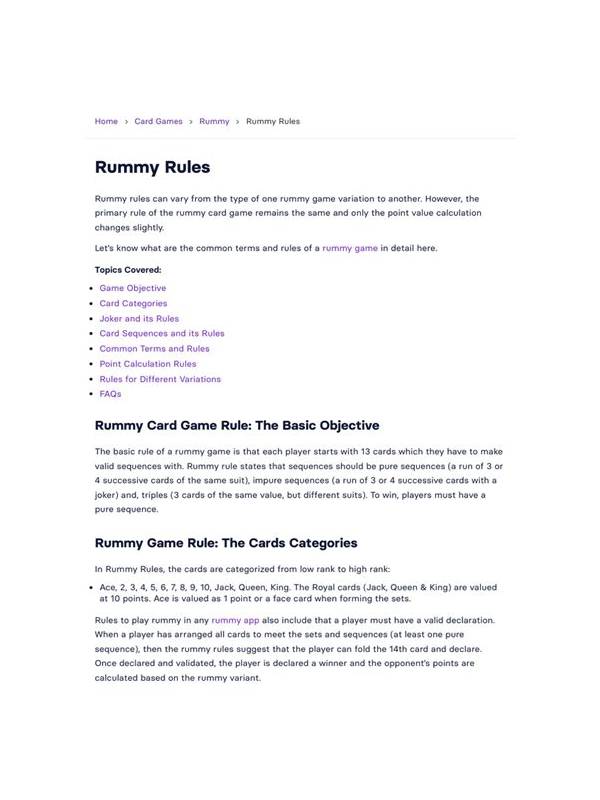 Best Rummy 51 Apps With Rules Pdf Your Ultimate Guide